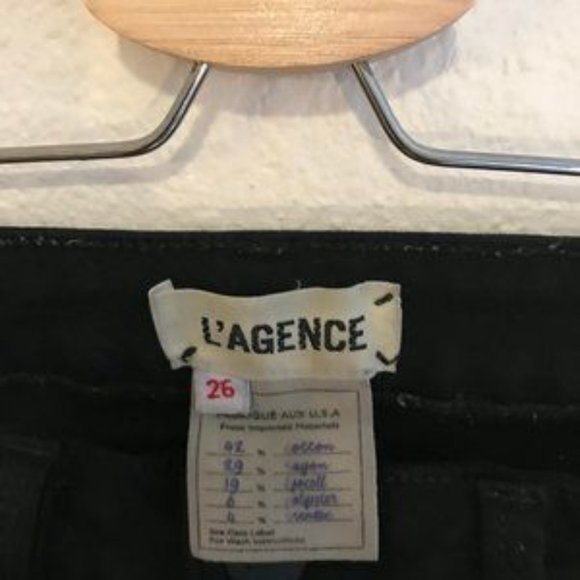 L'agence Margot High Rise Skinny Jeans in Black - Picture 4 of 7